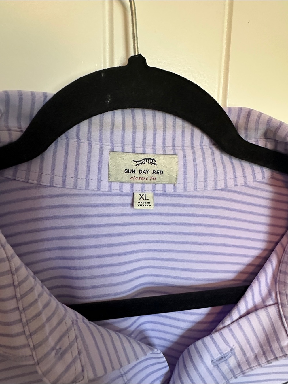 Sun day red Lavender Striped Polo Shirt - Men - Picture 2 of 2